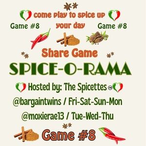 SUNDAY FUNDAY!
SPICE-O-RAMA IS OPEN WITH
A NEW ⭐️ ANISE
COME GET SPICY WITH US!